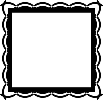 Frame design in vintage style vector