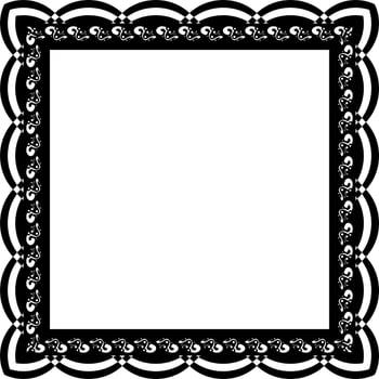 Frame design in vintage style vector
