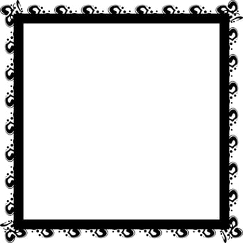 Frame design in vintage style vector