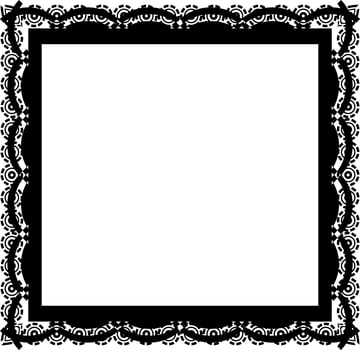 Frame design in vintage style vector