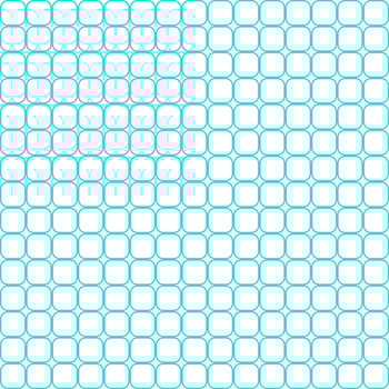 Seamless abstract pattern with many geometric blue squared rounded edges boxes. Vector design. Paper, cloth, fabric, cloth, dress, napkin, printing, present, shirt, bed, girl, boy, baby, sky concept.