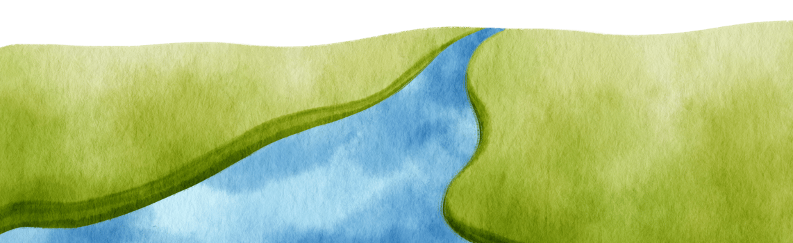Natural scenery Watercolor hand-painted png
