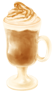 Latte macchiato Coffee drink watercolor png