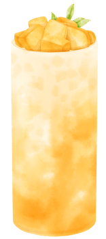 mango summer drink watercolor png