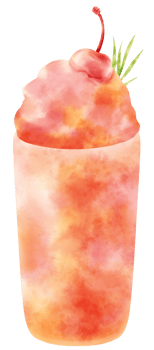peach summer drink watercolor png