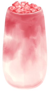 strawberry summer drink watercolor png