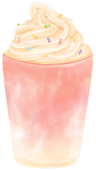 strawberry summer drink watercolor png
