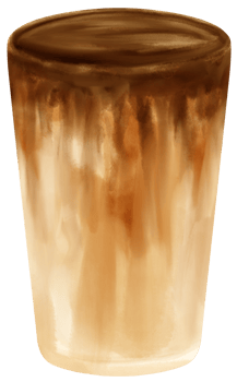 chocolate drink watercolor png