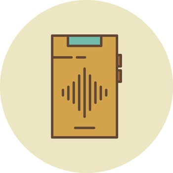 Audio Filled Retro vector