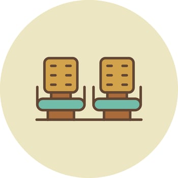 Seats Filled Retro vector