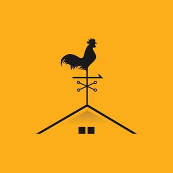 Rooster Home Logo vector