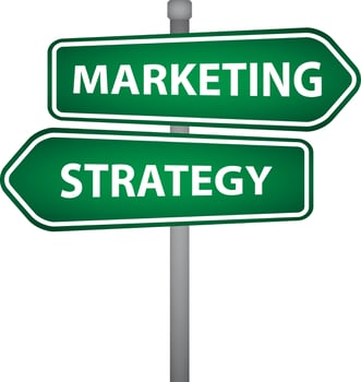 marketing business pillar vector