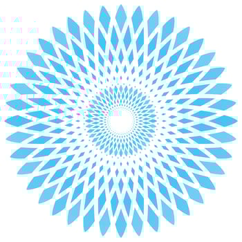 vector abstract circle flower