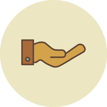 Hand Filled Retro vector
