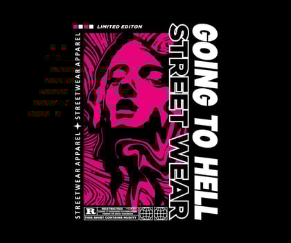 aesthetic graphic design for creative clothing, for streetwear and urban style t-shirts design, hoodies, etc. vector