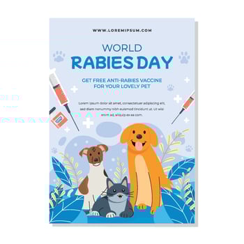 World Rabies Day Poster vector