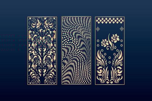 decorative elements border frame borders pattern islamic pattern files dxf Laser cut panel template cnc files vector