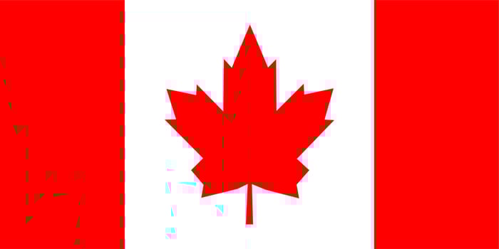 Canada flag, flag of Canada vector illustration