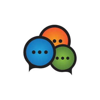 Speech bubble icon vector illustration