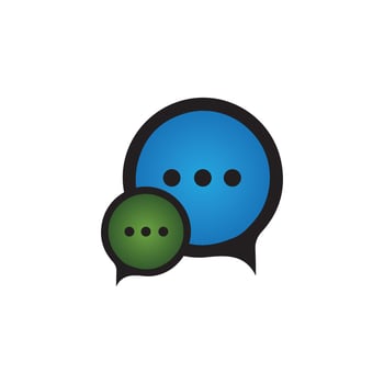 Speech bubble icon vector illustration