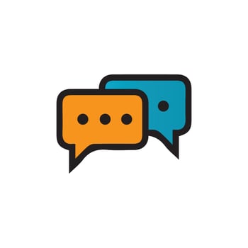 Speech bubble icon vector illustration