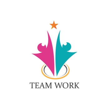 Adoption and community care Logo template vector