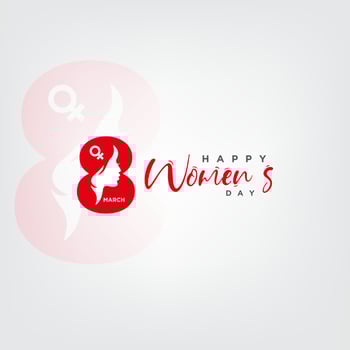 Happy Womens day International womens day vector template