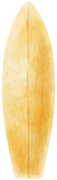 surf board sport equipment watercolor beach item png