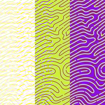 Rounded lines pattern collection vector