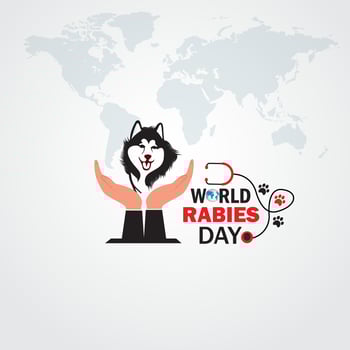World rabies day. 28 September. vector illustration. health care campaign.