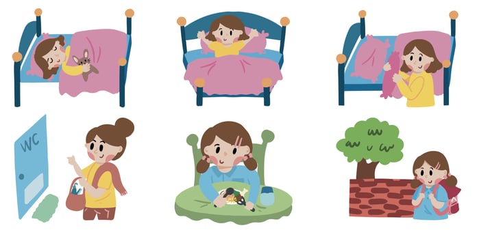 kids activity vector illustration