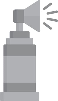 Air Horn Flat Greyscale vector