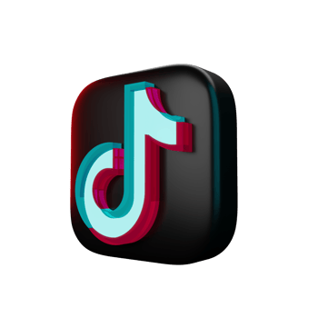 Tik tok Icon 3D Render png