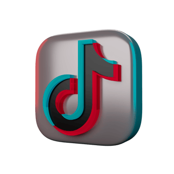 Tik tok Icon 3D Render png