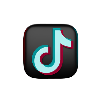 Tik tok Icon 3D Render png
