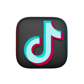 Tik tok Icon 3D Render png