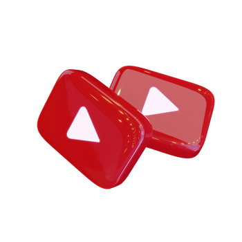 Glossy Youtube 3D Render Icon png
