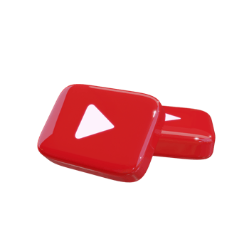 Glossy Youtube 3D Render Icon png