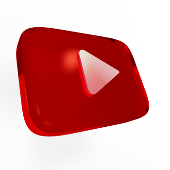 Youtube 3D Render Icon png