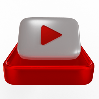 Youtube 3D Render Icon png