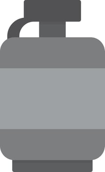 Canteen Flat Greyscale vector