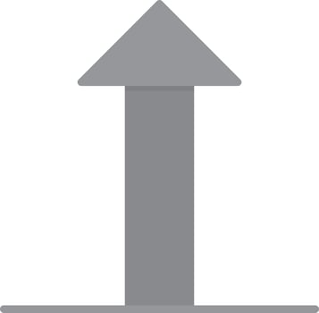 Upload Flat Greyscale vector
