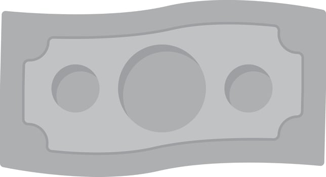 Money Flat Greyscale vector