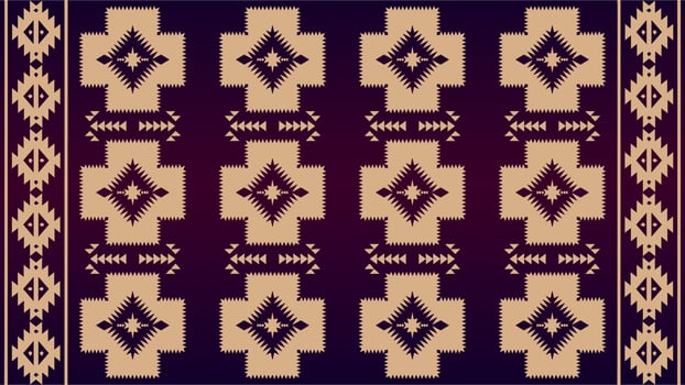 Jamdani Febric Pattern Design Illustration 1 vector
