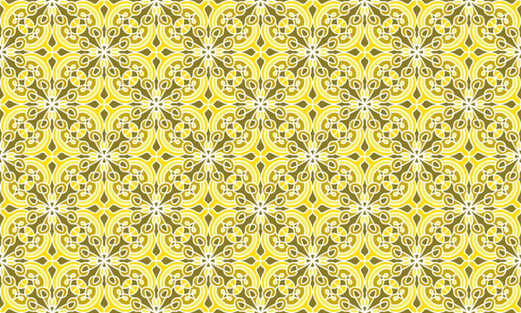 gold ethnic background pattern vector