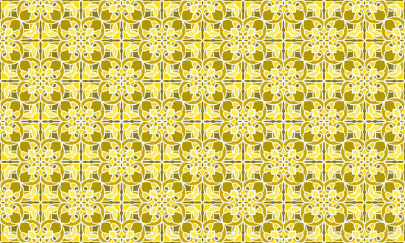 gold ethnic background pattern vector