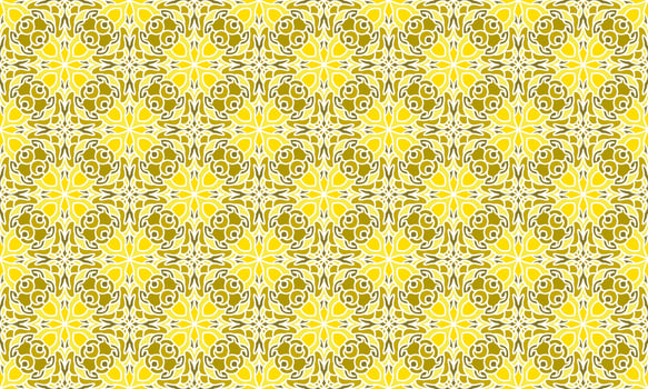 gold ethnic background pattern vector