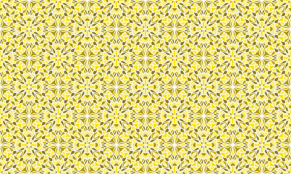 gold ethnic background pattern vector