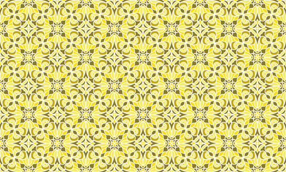 gold ethnic background pattern vector
