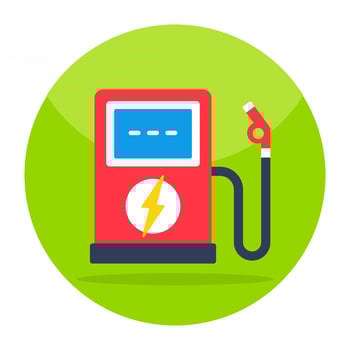 Premium download icon of petrol pump vector